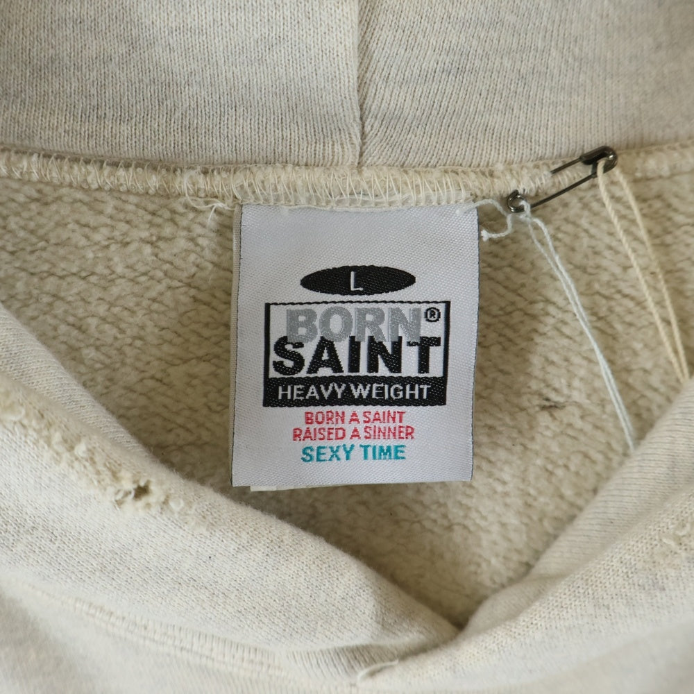 SAINT MICHAEL(セントマイケル) 24SS×BORN RAISED BR HOODIE LA ボーンレイズド グラフィックプリント スタッズ装飾 プルオーバースウェットパーカー フーディー マルチ SM-YS8-0000-C11