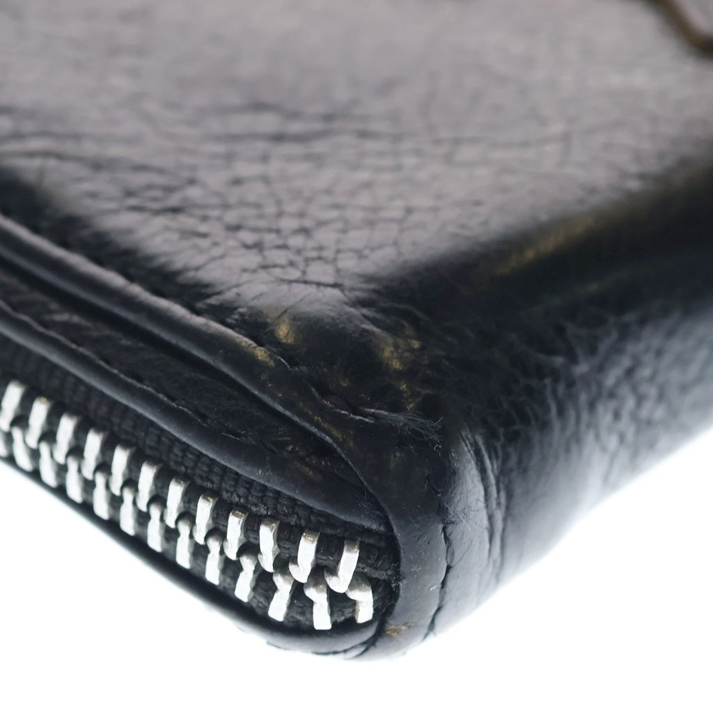 CHROME HEARTS(クロムハーツ) REC F ZIP 3クロス ラウンドジップレザーウォレット 財布 ブラック BCA368