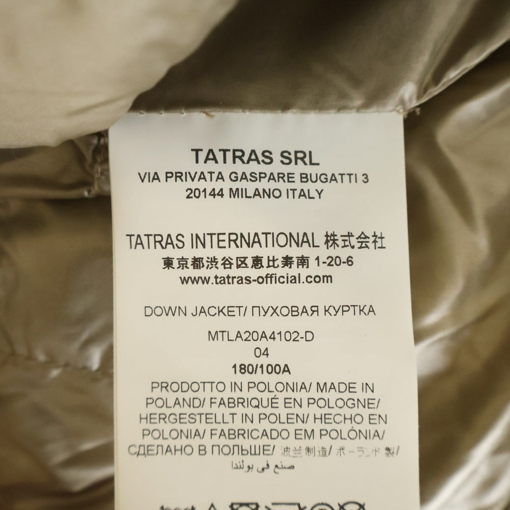 TATRAS(タトラス) ALISEO アリセオ フーデッド ライトダウンジャケット ベージュ MTLA20A4102-D