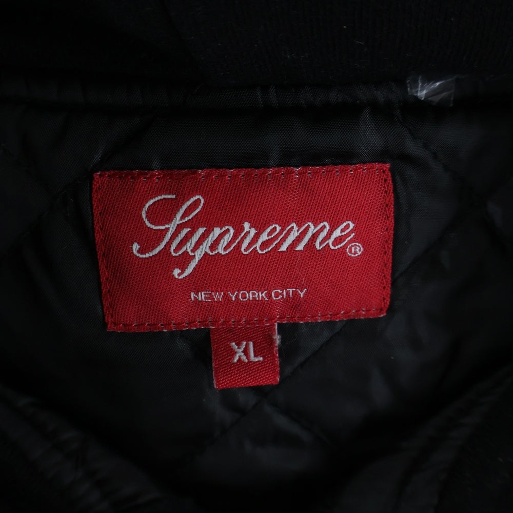 SUPREME(シュプリーム) 22AW Fleece Hooded Denim Shirt フリース フード付き デニム長袖シャツ ブラック