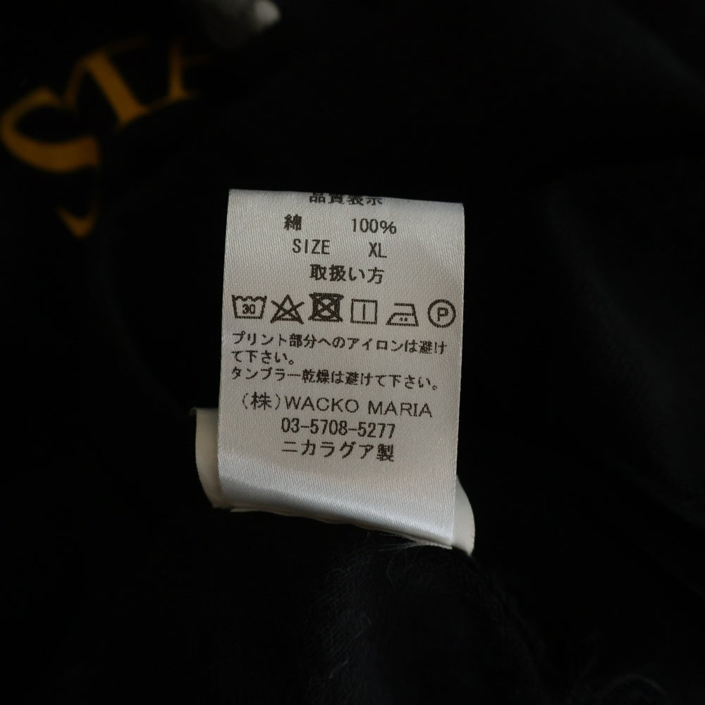 WACKO MARIA(ワコマリア) 25SS STAND BY ME CREW NECK T-SHIRT スタンドバイミー 半袖カットソー コットン ブラック SBM-WM-TEE03