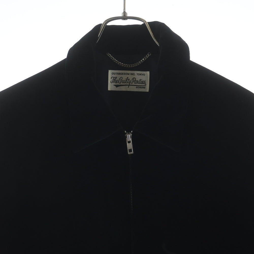 WACKO MARIA(ワコマリア) 22AW VELOUR WESTERN JACKET ベロアウエスタン ジャケット レオパード ブラック