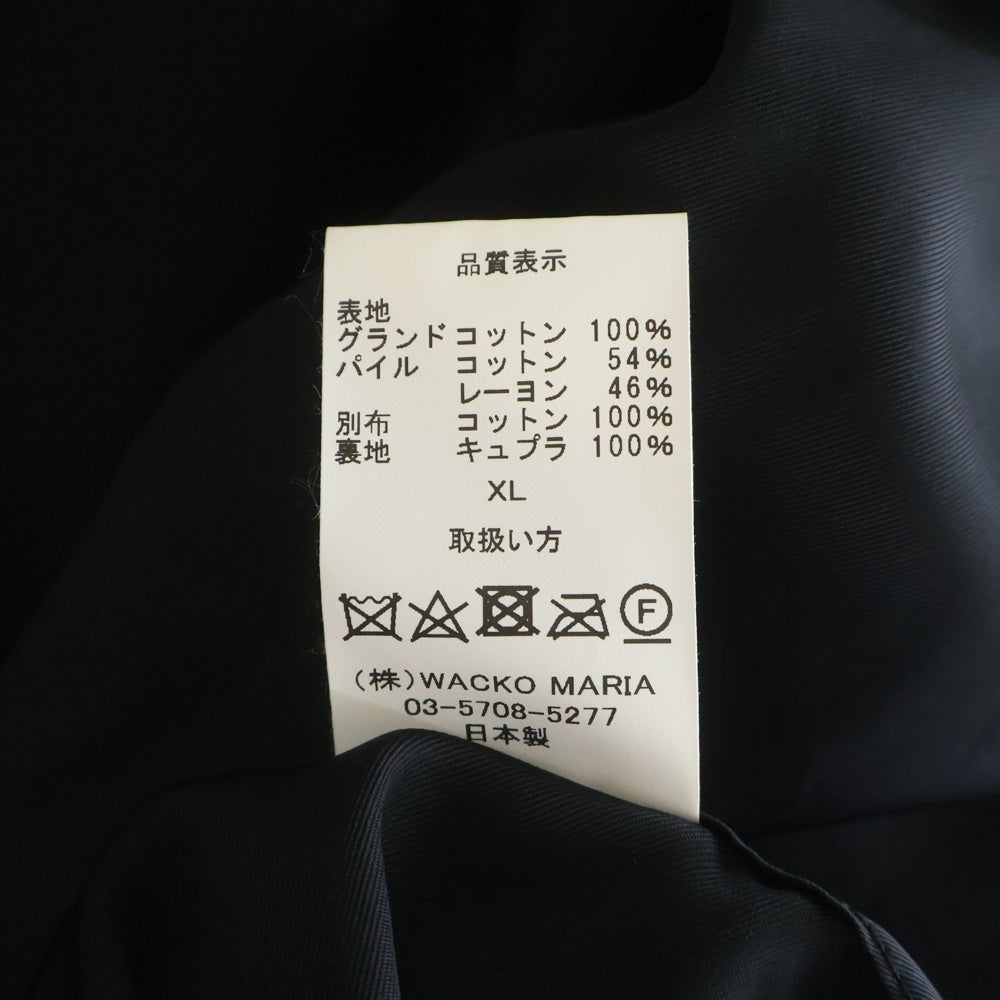 WACKO MARIA(ワコマリア) 22AW VELOUR WESTERN JACKET ベロアウエスタン ジャケット レオパード ブラック