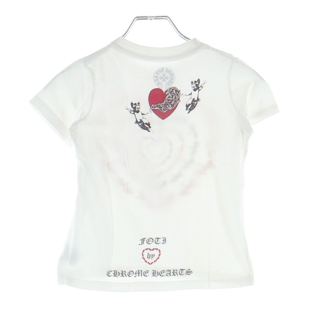 CHROME HEARTS(クロムハーツ) OLD FOTI フォティ ハートプリント 半袖Tシャツ カットソー キッズ ホワイト