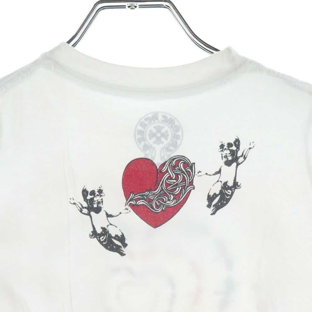 CHROME HEARTS(クロムハーツ) OLD FOTI フォティ ハートプリント 半袖Tシャツ カットソー キッズ ホワイト