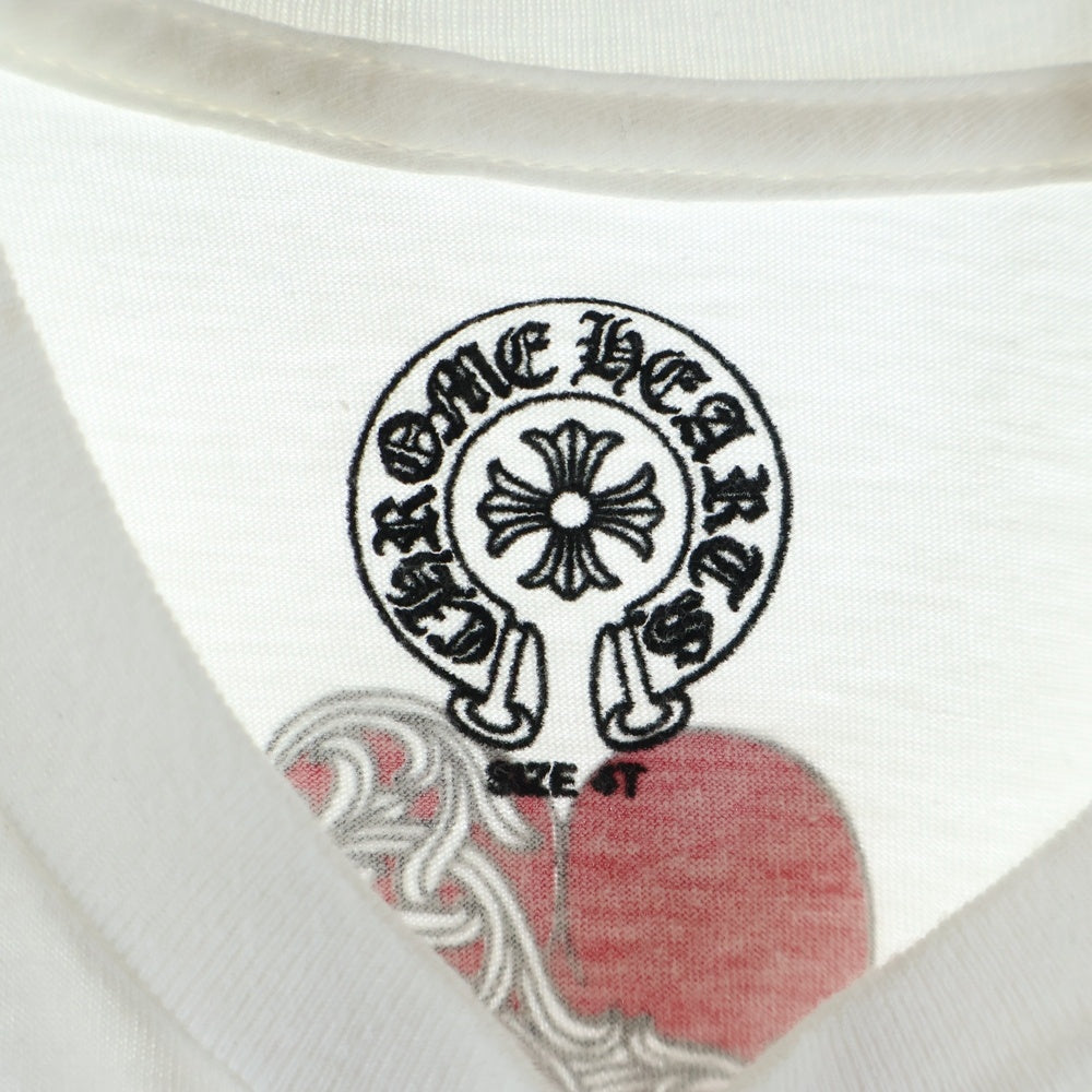 CHROME HEARTS(クロムハーツ) OLD FOTI フォティ ハートプリント 半袖Tシャツ カットソー キッズ ホワイト