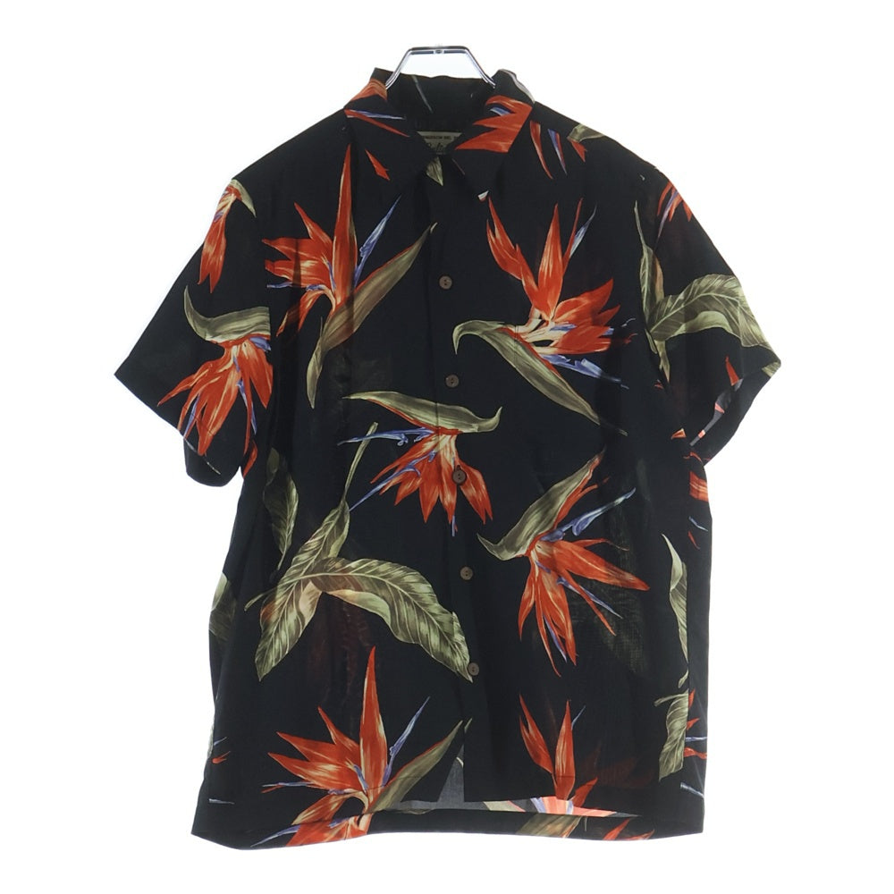 WACKO MARIA(ワコマリア) 18SS BIRD OF PARADISE S/S HAWAIIAN SHIRT バード オブパラダイス 極楽鳥 半袖ハワイアン アロハシャツ ブラック