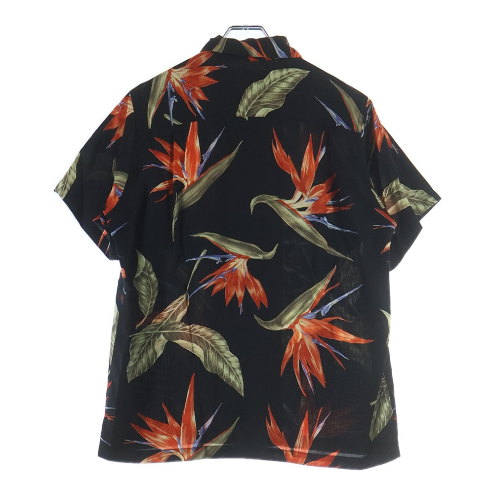 WACKO MARIA(ワコマリア) 18SS BIRD OF PARADISE S/S HAWAIIAN SHIRT バード オブパラダイス 極楽鳥 半袖ハワイアン アロハシャツ ブラック