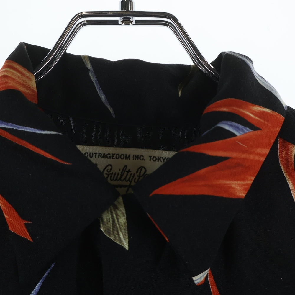 WACKO MARIA(ワコマリア) 18SS BIRD OF PARADISE S/S HAWAIIAN SHIRT バード オブパラダイス 極楽鳥 半袖ハワイアン アロハシャツ ブラック
