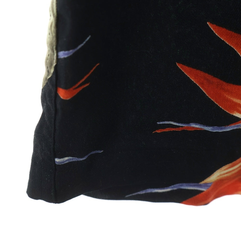WACKO MARIA(ワコマリア) 18SS BIRD OF PARADISE S/S HAWAIIAN SHIRT バード オブパラダイス 極楽鳥 半袖ハワイアン アロハシャツ ブラック