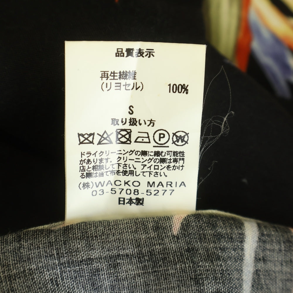 WACKO MARIA(ワコマリア) 18SS BIRD OF PARADISE S/S HAWAIIAN SHIRT バード オブパラダイス 極楽鳥 半袖ハワイアン アロハシャツ ブラック