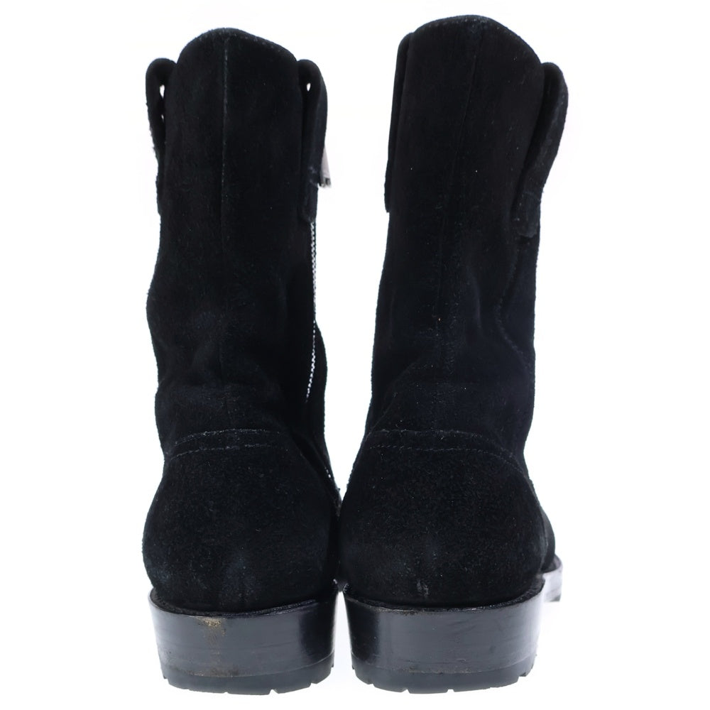 nonnative(ノンネイティブ) WORKER ZIP UP BOOTS サイドジップ スエードレザー ハイカットブーツ ブラック 99086 2081