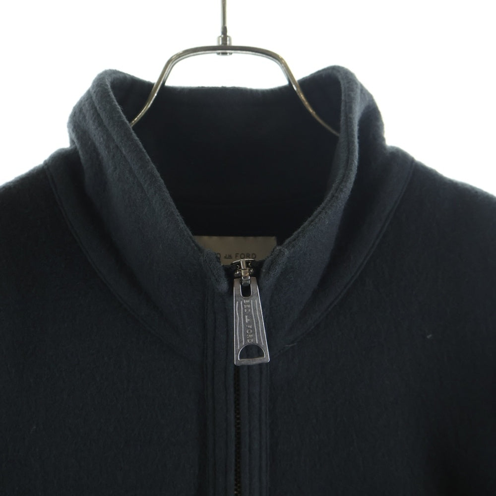 BED J.W. FORD(ベッドフォード) ウール ハーフジップブルゾン ジャケット グレー 25AW-B-IN03