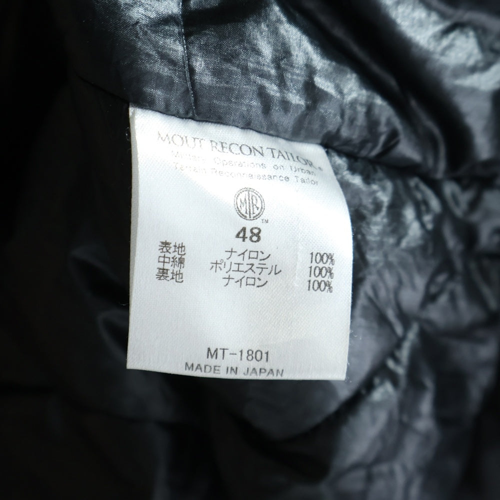 MOUT RECON TAILOR(マウトリーコンテーラー) MOUT INSULATION FIELD COAT 裏地キルティング ナイロン フィールドコート ブラック MT-1801