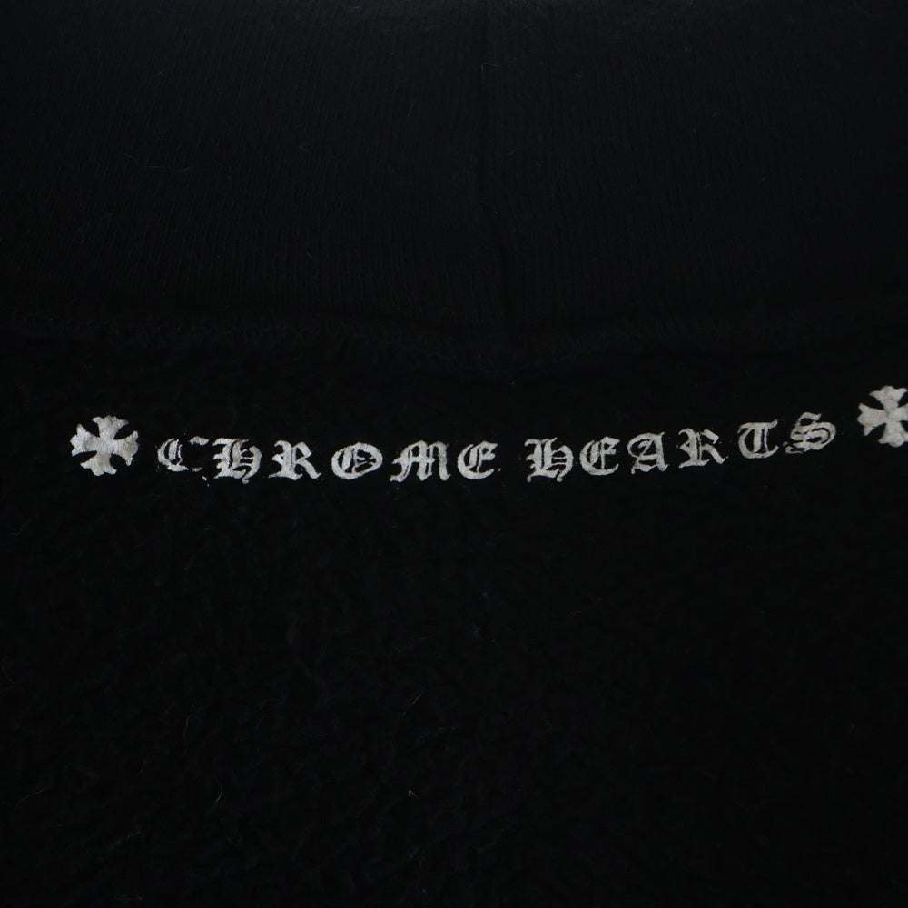 CHROME HEARTS(クロムハーツ) FLRL Zip Hoodie 袖フローラル ジップアップパーカー アーチロゴ ブラック