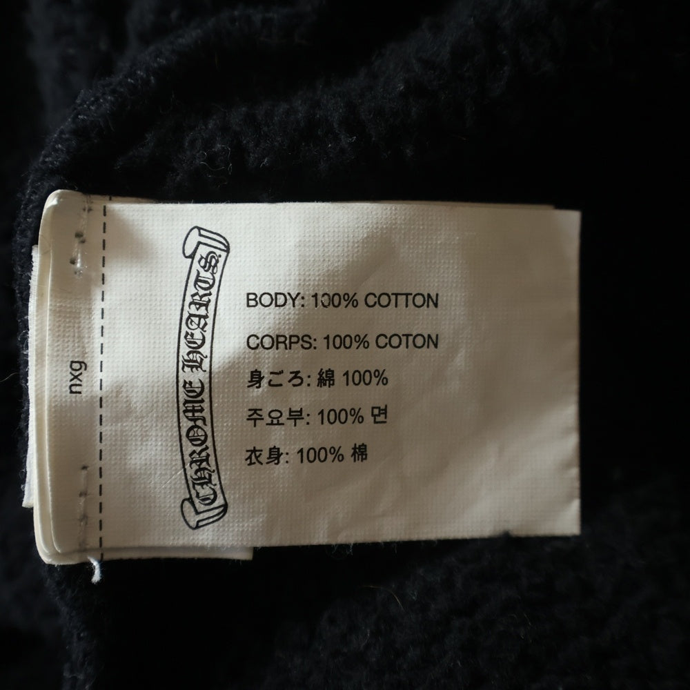 CHROME HEARTS(クロムハーツ) FLRL Zip Hoodie 袖フローラル ジップアップパーカー アーチロゴ ブラック