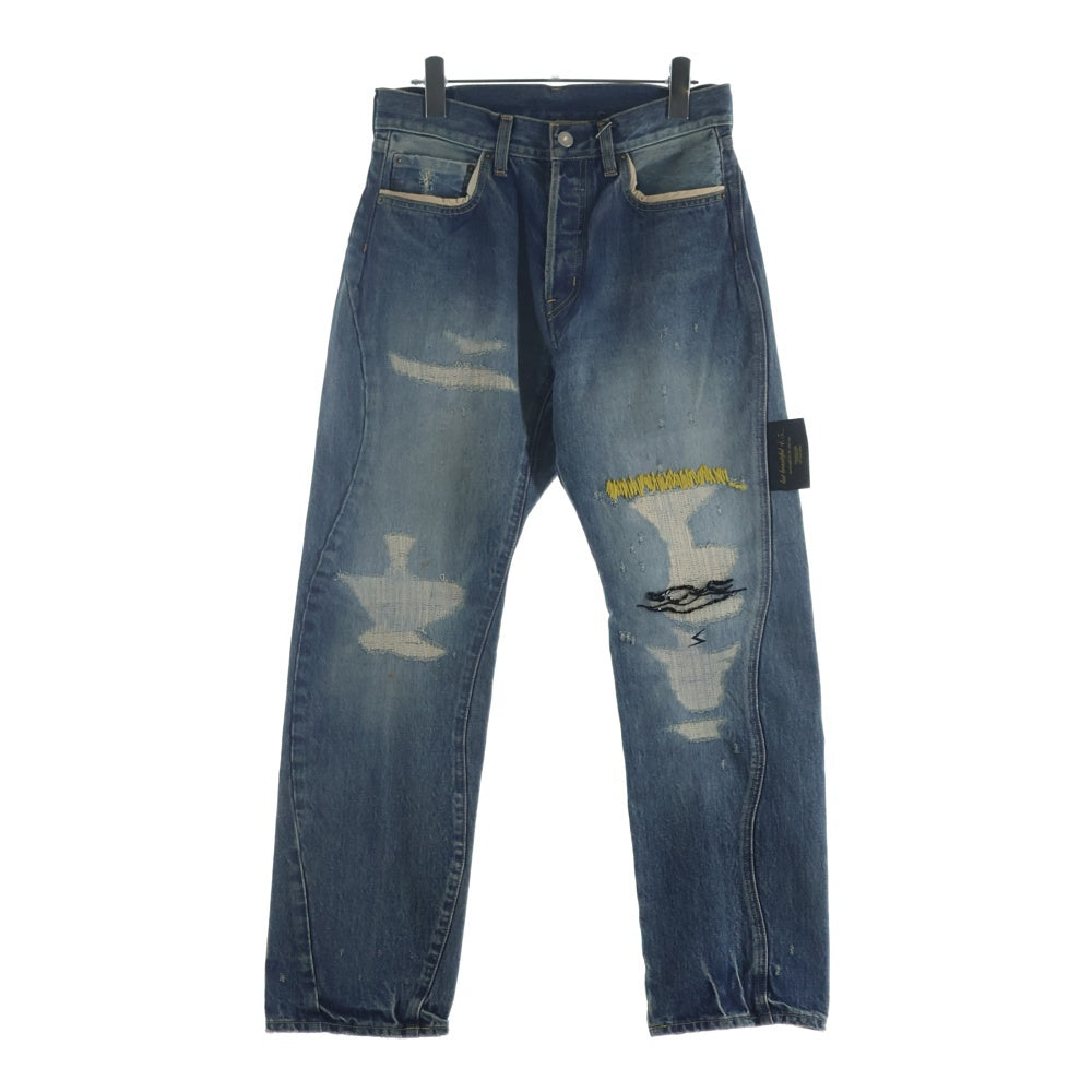 UNDERCOVER(アンダーカバー) 26SS DENIM PANTS ダメージ加工 デニムパンツ インディゴ UC1F4503-1