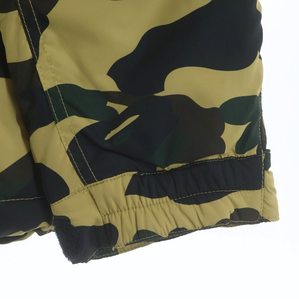 A BATHING APE(アベイシングエイプ) 1ST CAMO SHARK SNOWBOARD JACKET ミリタリージャケット モッズコート カモ 1L80141002 イエロー