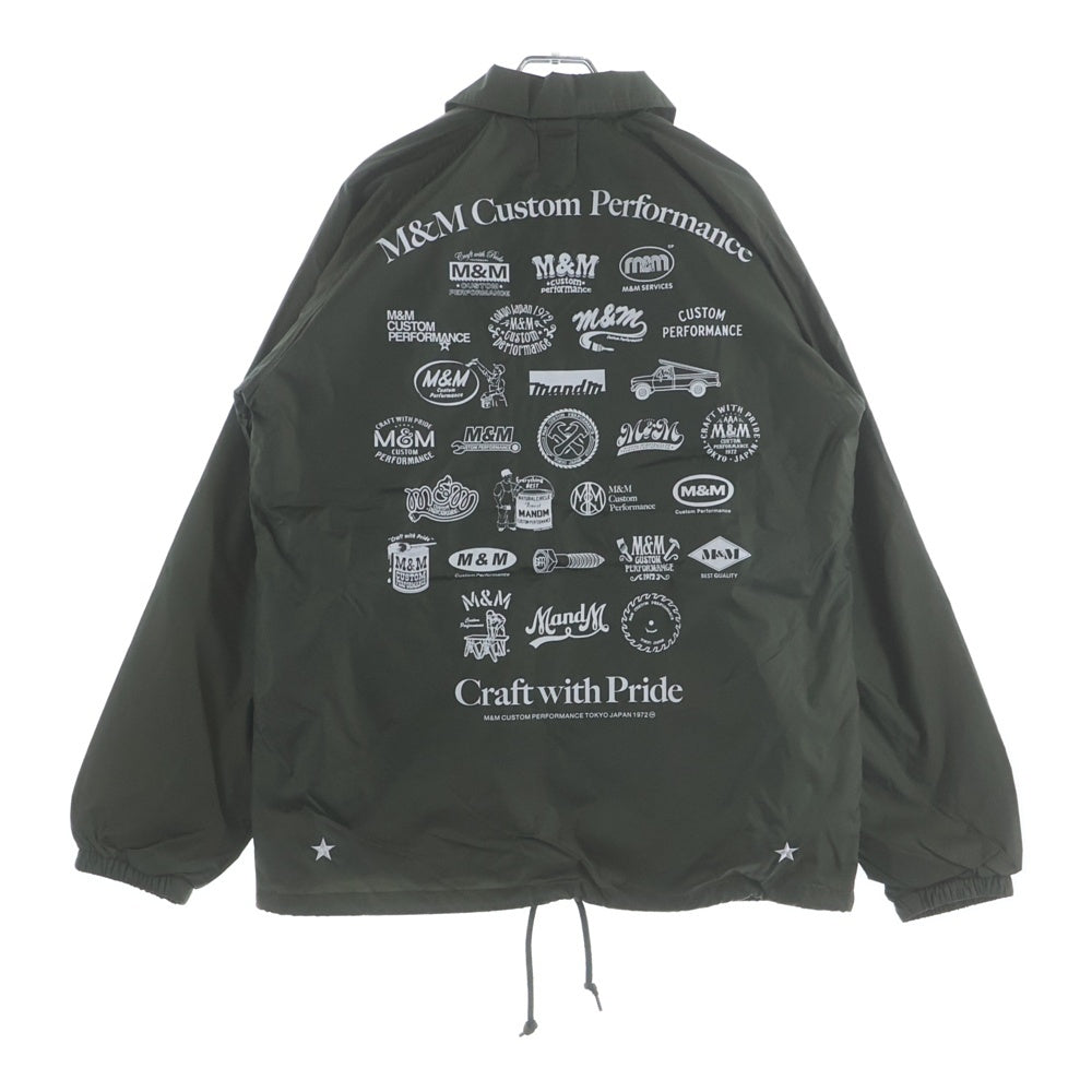m&m(エムアンドエム) BOA COACH JACKET ナイロン ボアコーチジャケット 26MMJ06 オリーブ
