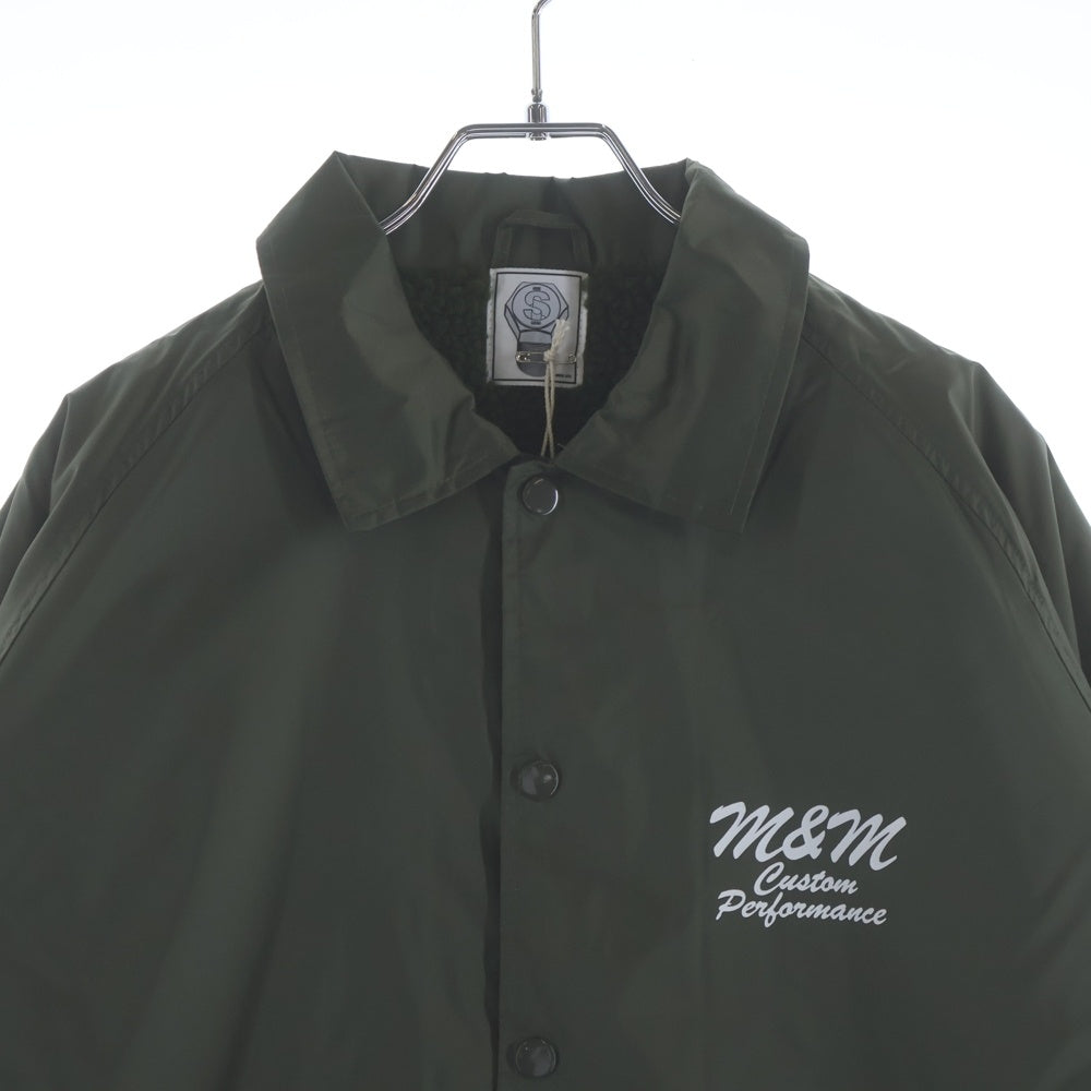 m&m(エムアンドエム) BOA COACH JACKET ナイロン ボアコーチジャケット 26MMJ06 オリーブ