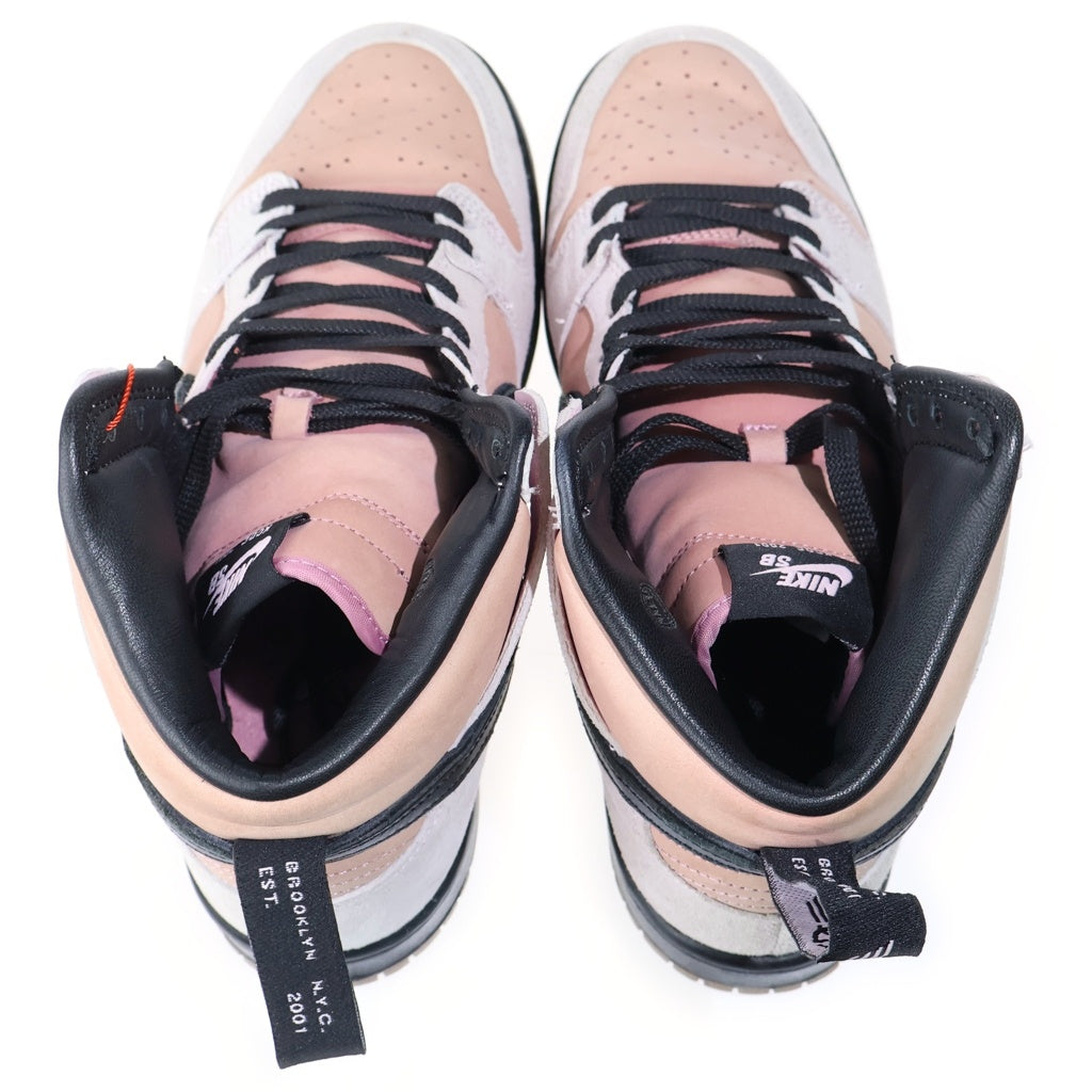 NIKE SB(ナイキエスビー) KCDC Brooklyn Skateshop KCDC DH7742-600 ブルックリン スケートショップ ダンクハイ ハイカットスニーカー US10/28cm ピンク/ブラック