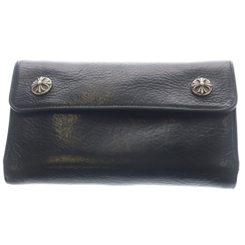 CHROME HEARTS(クロムハーツ) WAVE ウェーブ レザーウォレット 財布 ブラック