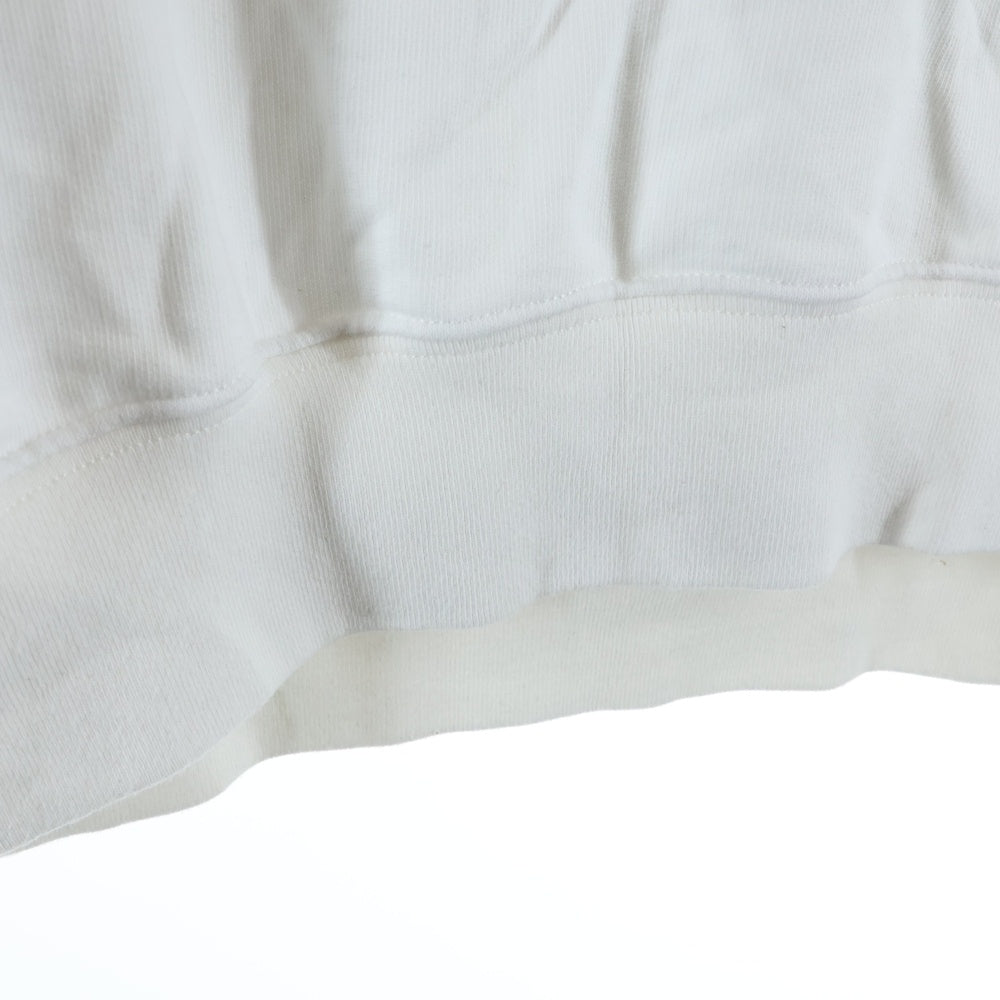 OFF-WHITE(オフホワイト) Jacquard cat chunky pullover knit 刺繍デザイン スウェット トレーナー ホワイト OMBA054S23FLE002