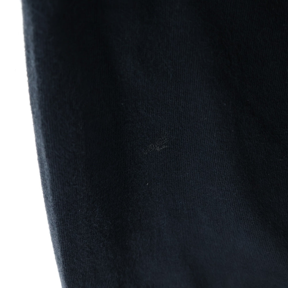 STONE ISLAND(ストーンアイランド) 22SS HEAVY COTTON JERSEY GARMENT DYED ヘヴィー コットン ジャージー ガーメントダイ ロゴパッチ 長袖Tシャツ カットソー ブラック 761563750
