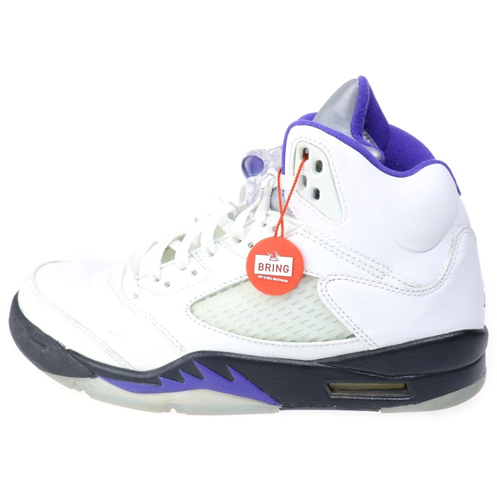 NIKE(ナイキ) AIR JORDAN 5 RETRO DARK CONCORD DD0587-141 エアジョーダン5 レトロ ダークコンコルド ハイカットスニーカー ホワイト/パープル US9/27.0cm