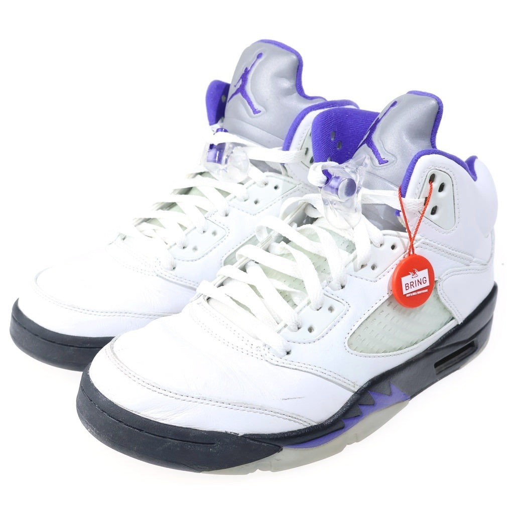 NIKE(ナイキ) AIR JORDAN 5 RETRO DARK CONCORD DD0587-141 エアジョーダン5 レトロ ダークコンコルド ハイカットスニーカー ホワイト/パープル US9/27.0cm