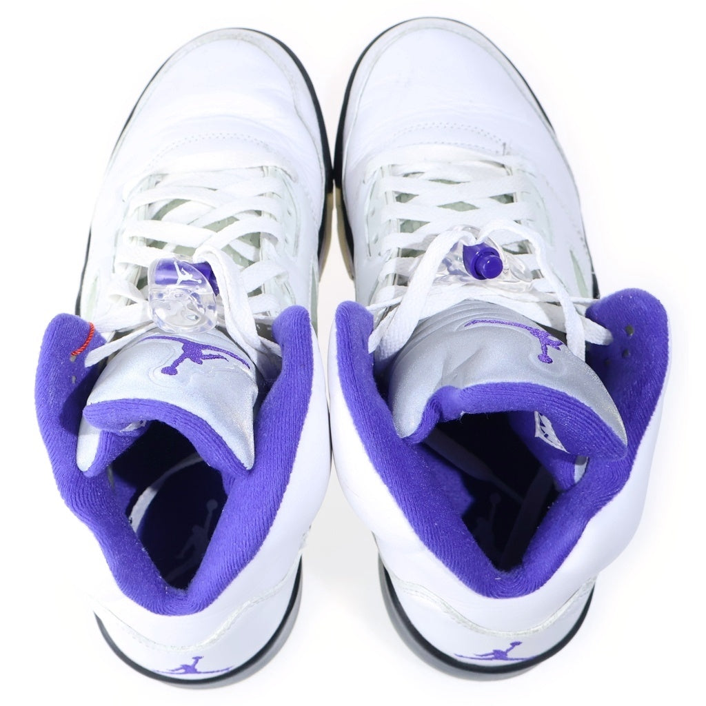 NIKE(ナイキ) AIR JORDAN 5 RETRO DARK CONCORD DD0587-141 エアジョーダン5 レトロ ダークコンコルド ハイカットスニーカー ホワイト/パープル US9/27.0cm