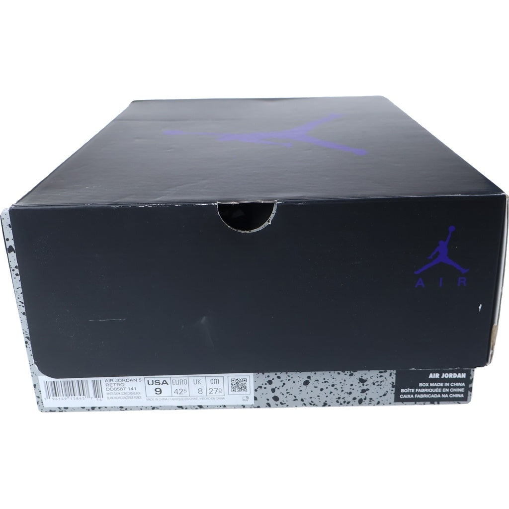 NIKE(ナイキ) AIR JORDAN 5 RETRO DARK CONCORD DD0587-141 エアジョーダン5 レトロ ダークコンコルド ハイカットスニーカー ホワイト/パープル US9/27.0cm