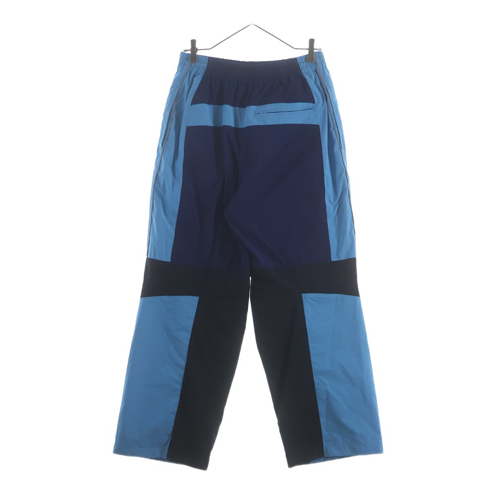 doublet(ダブレット) 24SS A.I. PATCHES EMBRIDERY TRACK PANTS パッチ付き トラックパンツ ブルー 24SS06PT257