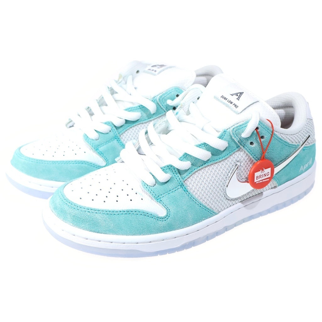 NIKE(ナイキ) ×APRIL SKATEBOARDS DUNK LOW PRO QS FD2562-400 エイプリルスケートボード ダンク ローカットスニーカー ライトグリーン US10.5/28.5cm