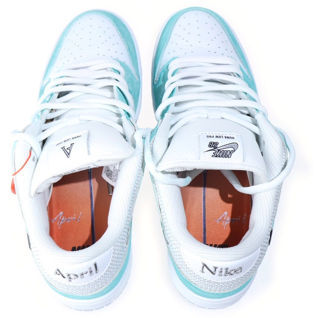 NIKE(ナイキ) ×APRIL SKATEBOARDS DUNK LOW PRO QS FD2562-400 エイプリルスケートボード ダンク ローカットスニーカー ライトグリーン US10.5/28.5cm