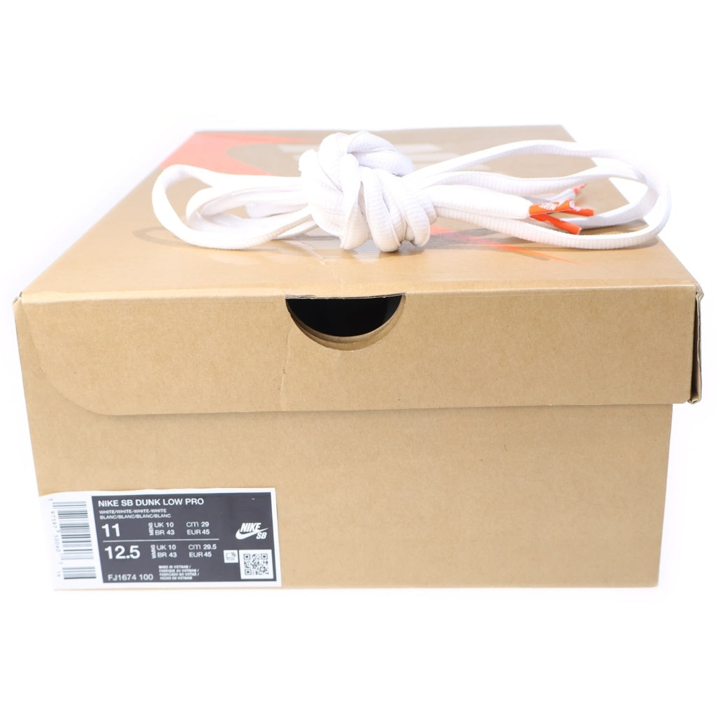 NIKE(ナイキ) DUNK LOW PRO ISO Triple White FJ1674-100 ダンク ロー プロ ローカットスニーカー ホワイト US11/29cm