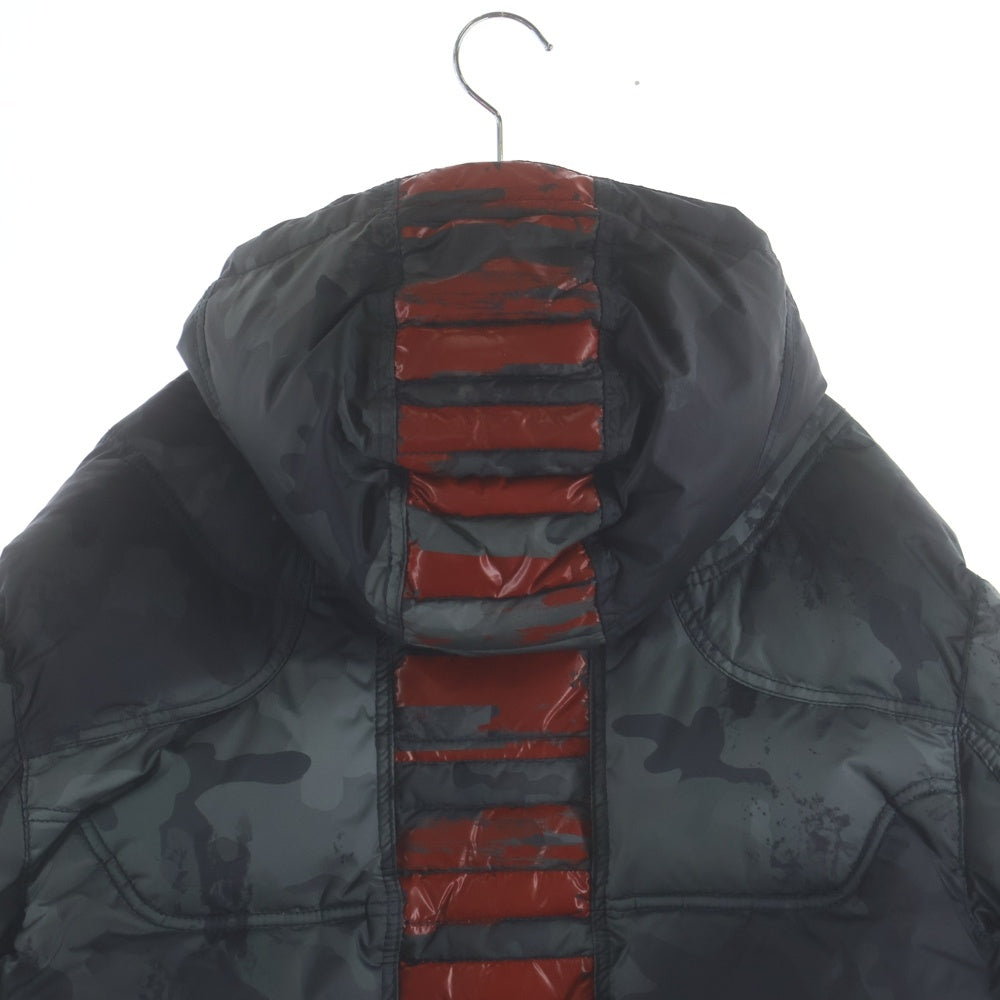 KRU(クルー) Down Jacket ダウンジャケット ポリエステル グレー/レッド