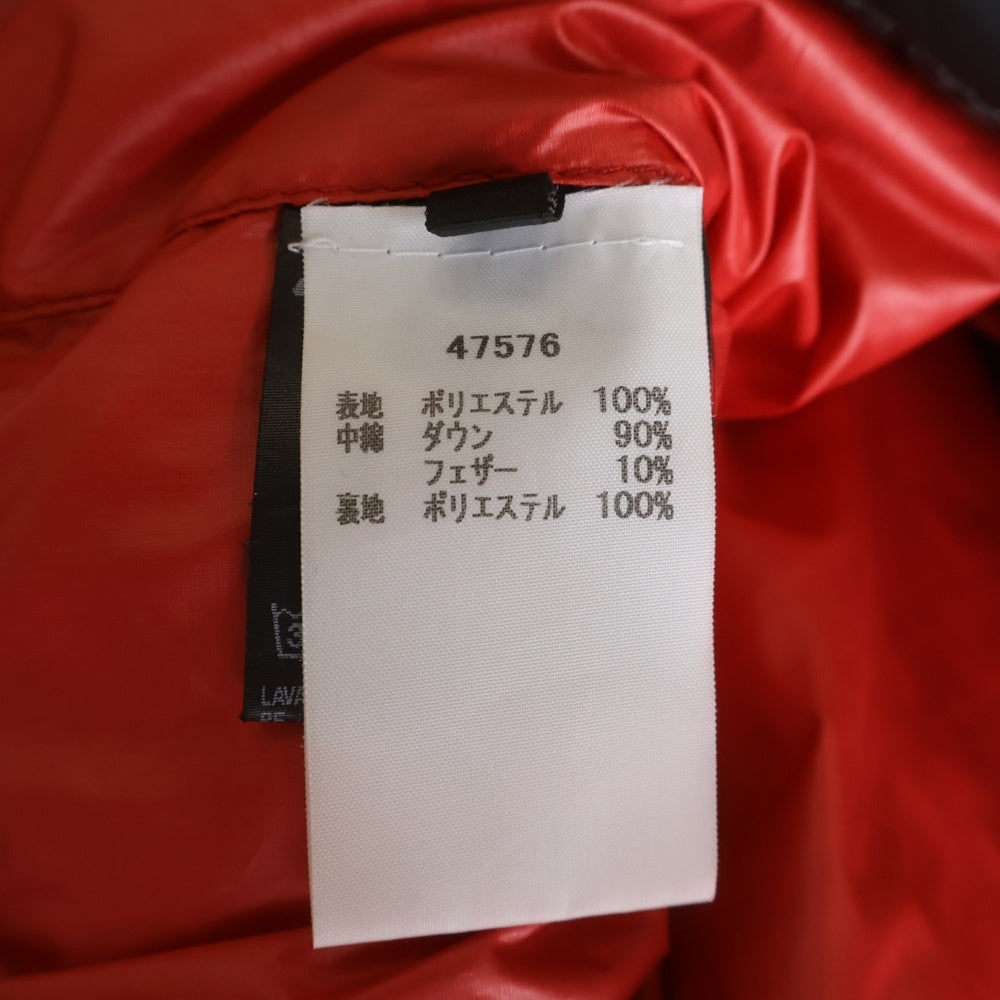 KRU(クルー) Down Jacket ダウンジャケット ポリエステル グレー/レッド