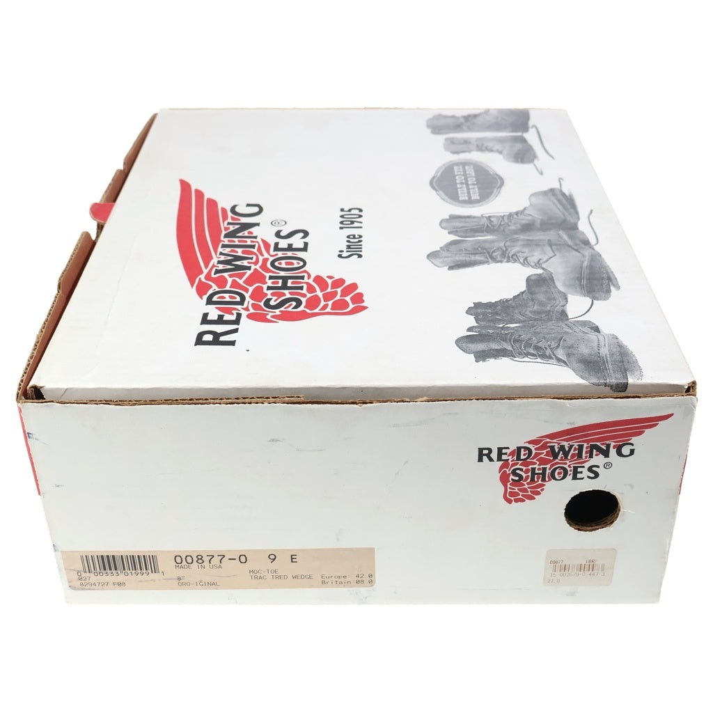 RED WING(レッド ウイング) 877 8-INCH Classic Moc-Toe クラッシック モックトゥ ワークブーツ ハイカットブーツ ブラウン 26.5cm