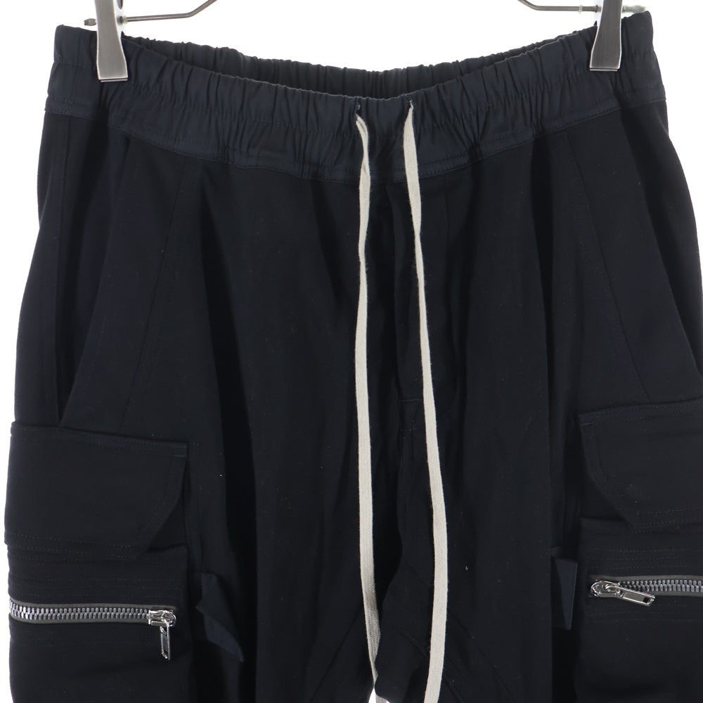 Rick Owens(リックオウエンス) 26SS MASTODON CARGO マストドン カーゴパンツ ジョガーパンツ ドローストリング ブラック RU01F2396