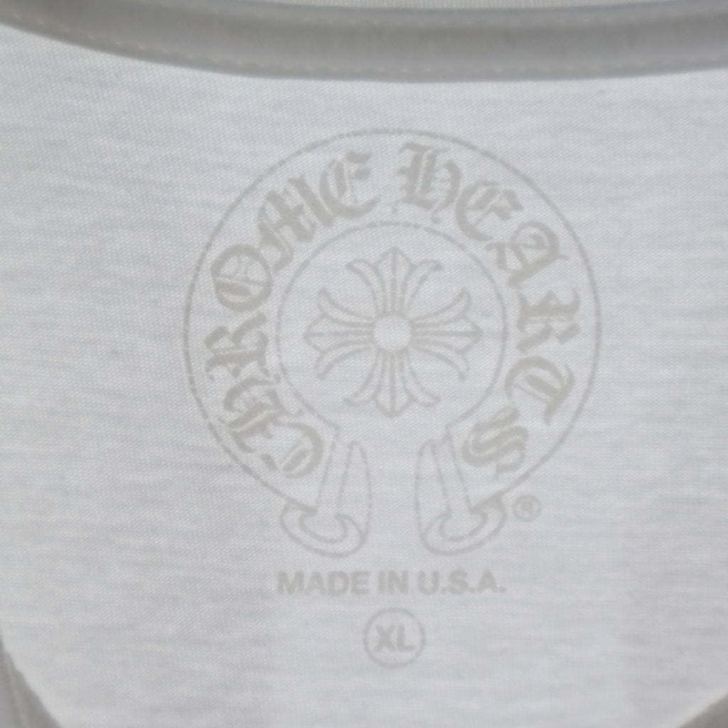 CHROME HEARTS(クロムハーツ) HONOLULU Limited Horseshoe Tee ホノルル限定 ホースシュープリント クルーネック半袖Tシャツ ホワイト