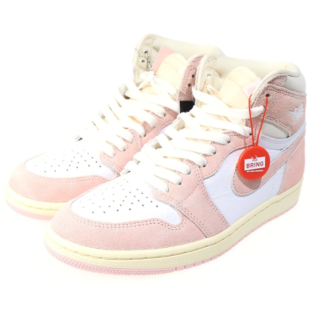 NIKE(ナイキ) WMNS AIR JORDAN 1 RETRO HIGH OG Washed Pink FD2596-600 ウィメンズ エア ジョーダン 1 レトロ ウォッシュドピンク ハイカットスニーカー US8/25cm