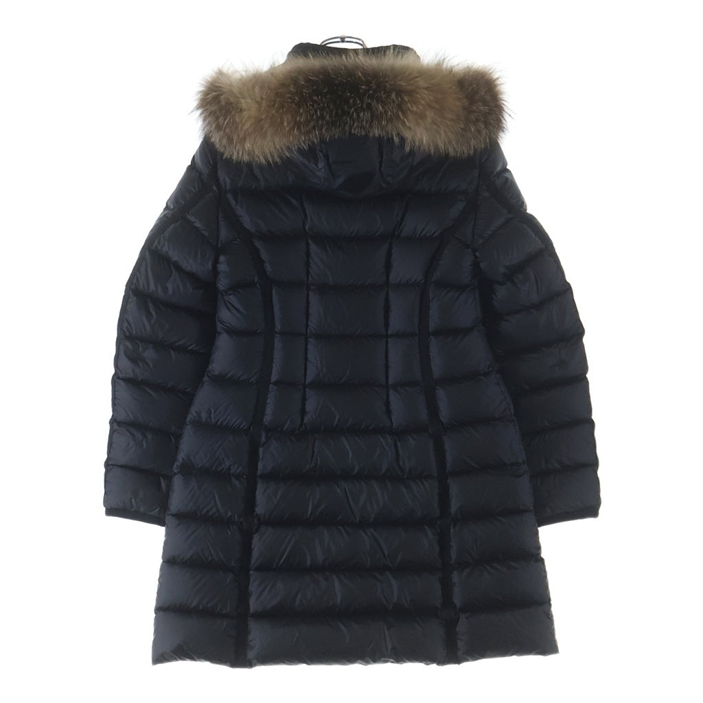MONCLER(モンクレール) 19AW HERMIFUR GIUBBOTTO エルミファー ロングコート フード付きダウンジャケット レディース ブラック F20931C51601 53048