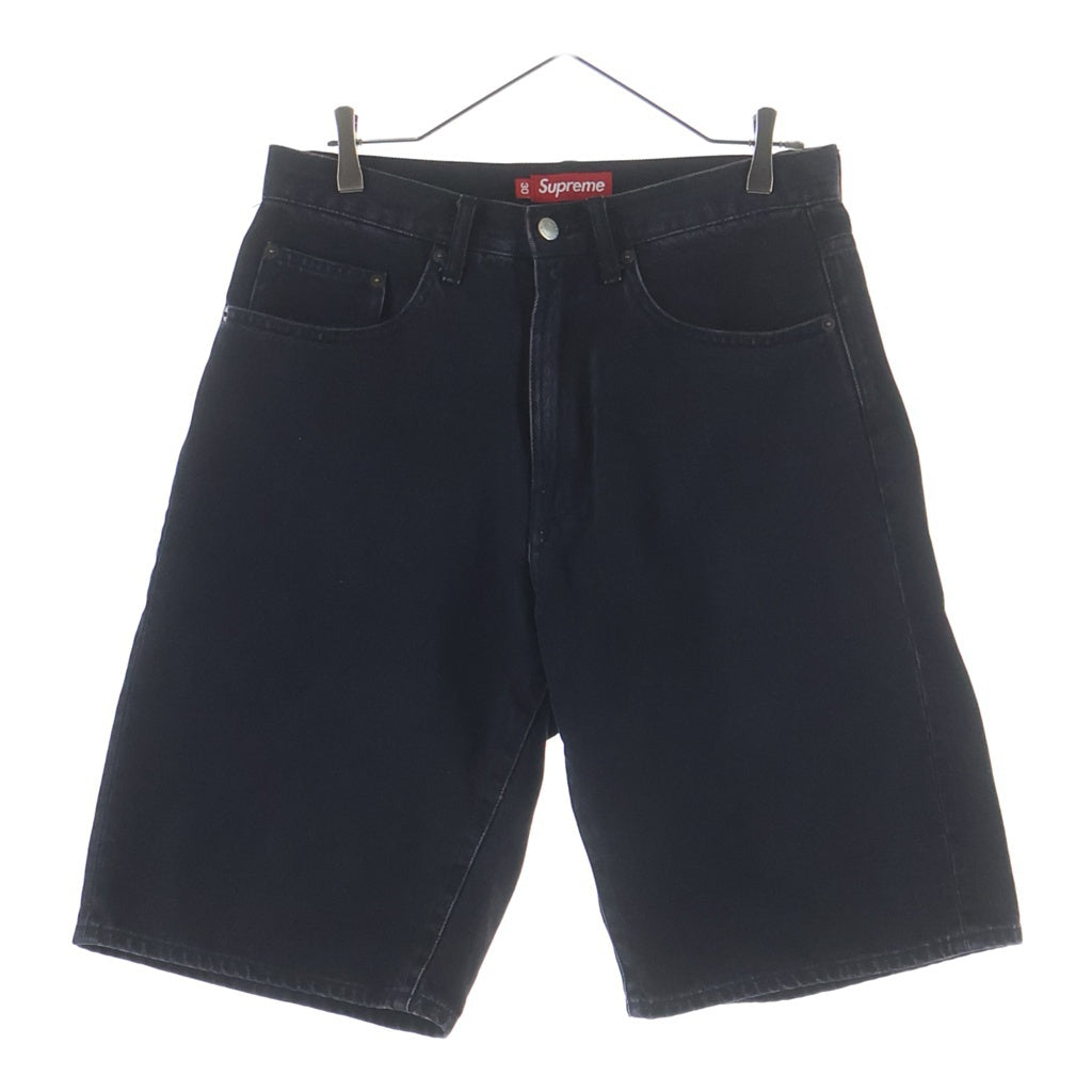 SUPREME(シュプリーム) 25SS Baggy Denim Short バギーデニム ショートパンツ ロゴ刺繍 ブラック