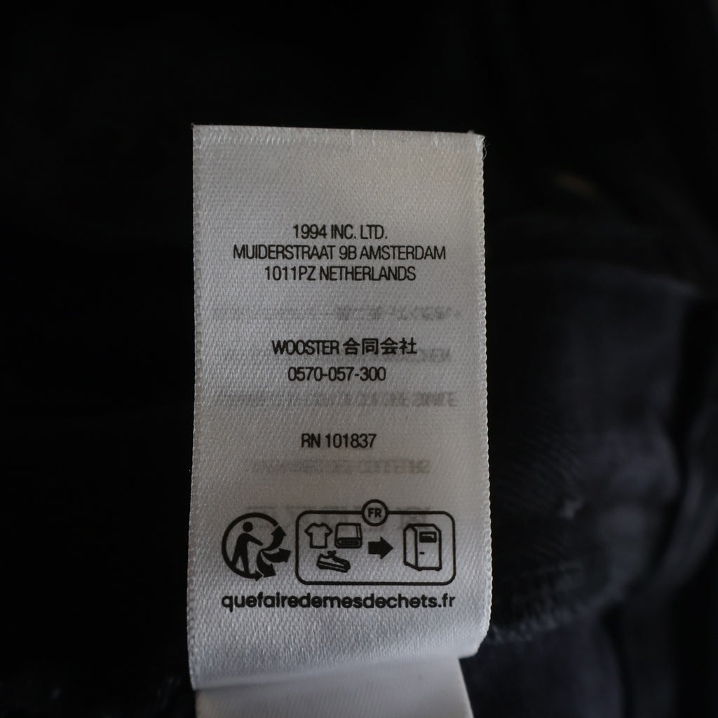 SUPREME(シュプリーム) 25SS Baggy Denim Short バギーデニム ショートパンツ ロゴ刺繍 ブラック