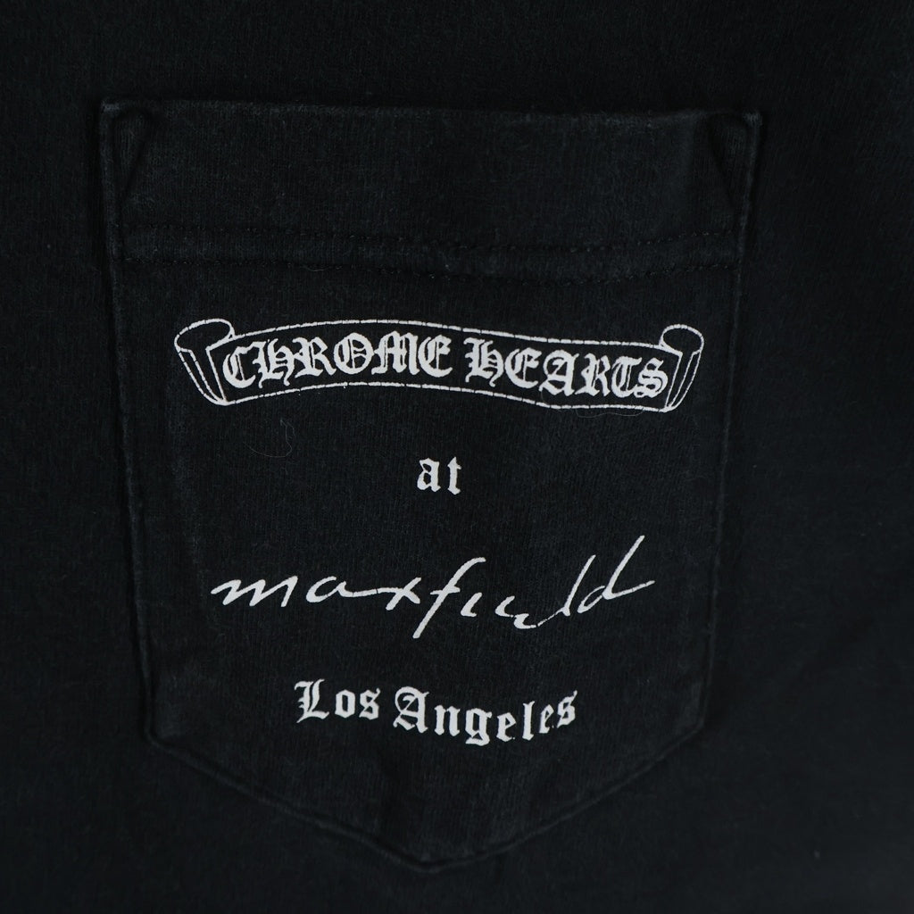 ChromeHeartsオールドクロムハーツ裏地サーマルLAマックスフィールド CHROME HEARTS(クロムハーツ) OLD ×max field Dagger TEE オールド