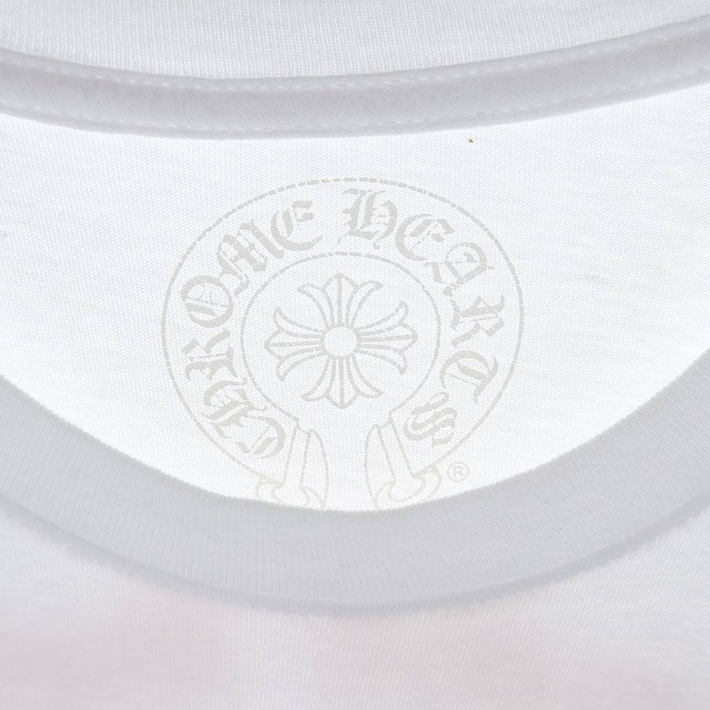 CHROME HEARTS(クロムハーツ) BACK GRAD CIRCLE LOGO TEE バック グラデーション サークルロゴ クルーネック半袖Tシャツ カットソー ホワイト