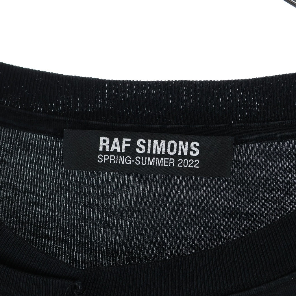 RAF SIMONS(ラフシモンズ) 22SS Small fit doubled T-shirt Ultrasceptre 半袖カットソー ブラック 221-141A-19001-0099