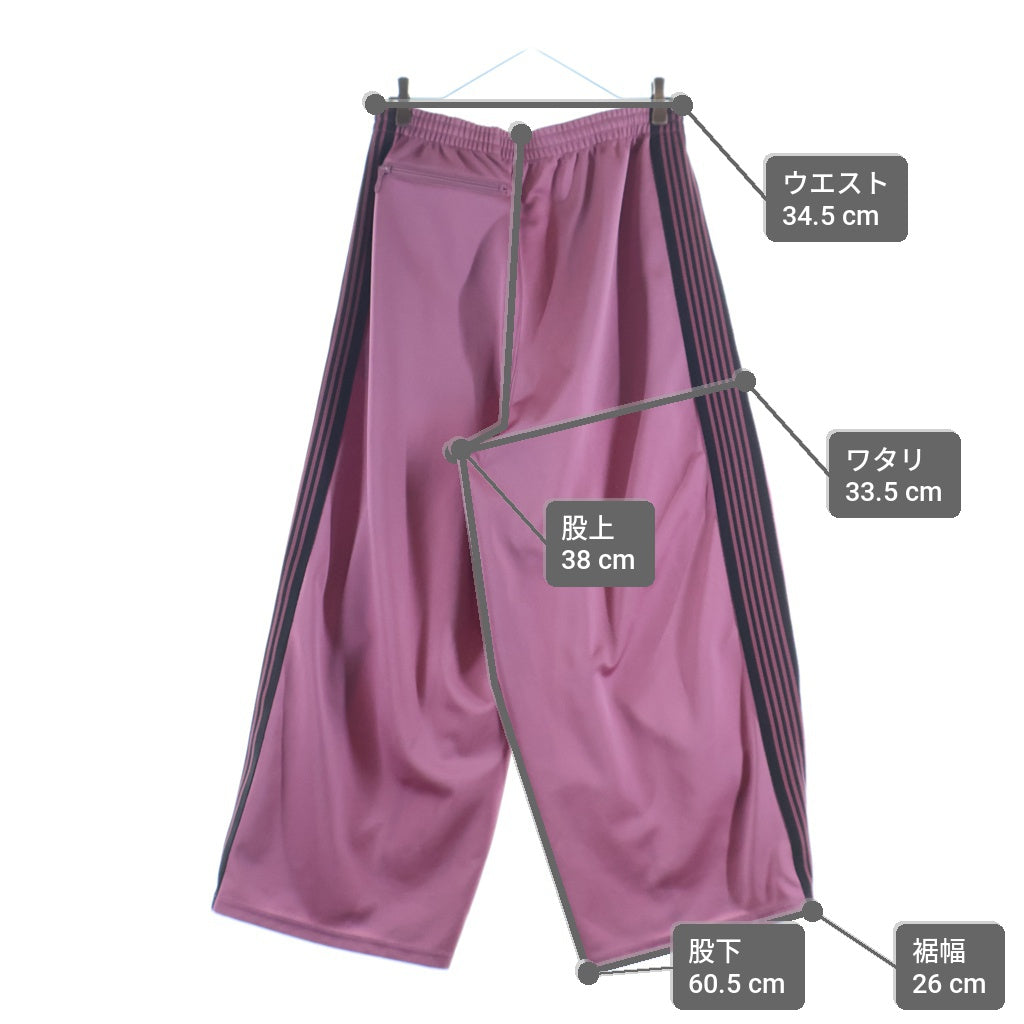 Needles(ニードルス) Kae Tanaka H.D. Track Pant - Poly Smooth ヒザデルトラックパンツ ピンク QV429