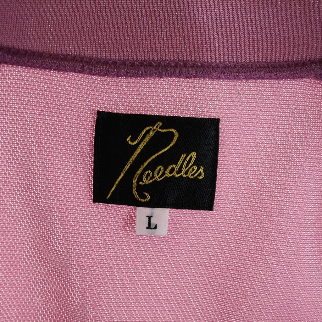 Needles(ニードルス) xKae Tanaka Track Jacket トラックジャケット フロントロゴ刺繍 ダブルジップ ピンク QV427